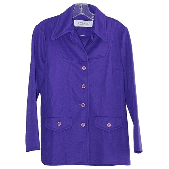 Vintage Women's Lib Jacket - Dagger Collar, Poly - Picture 1 of 11